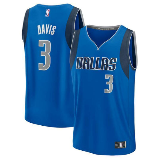 Dallas Mavericks #3 Anthony Davis Jersey - Icon Edition - Royal