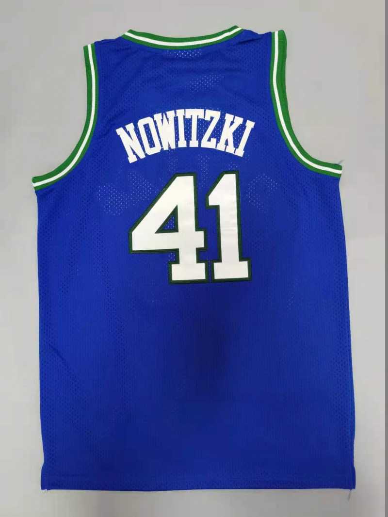 Dallas Mavericks #41 Dirk Nowitzki Mavericks 41# Retro Style 1