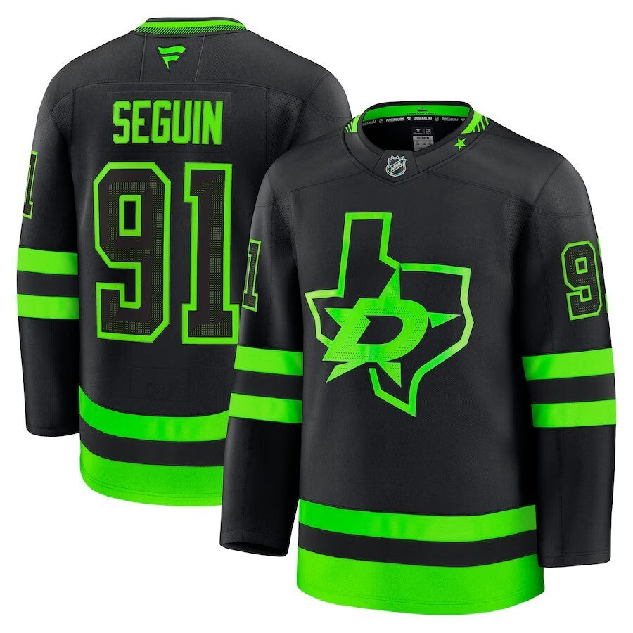 Dallas Stars #91 Tyler Seguin Alternate Premium Jersey - Black_1