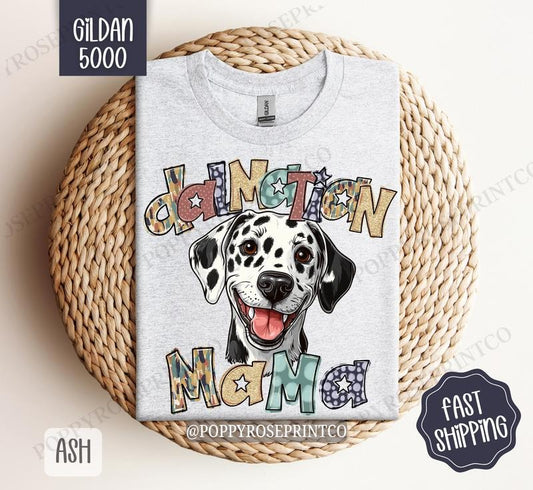 Dalmatian Mama Shirt Gildan, Dog Mom Women's Tee, Cute Women's Tshirt Plus Sizes