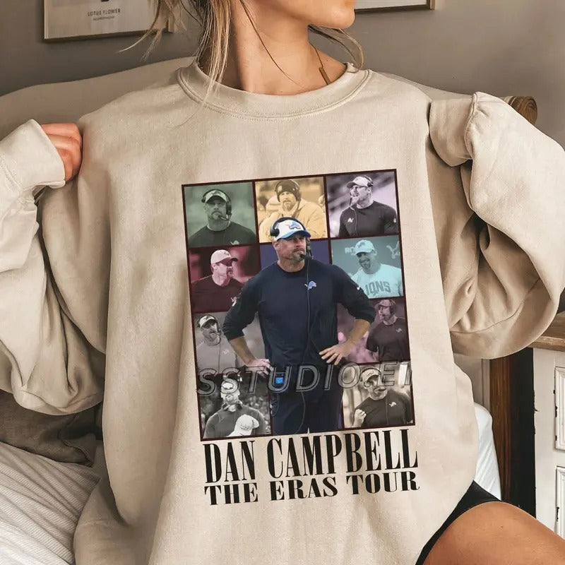 Dan Campbell The Eras Tour Sweatshirt, Vintage Dan Campbell Sweatshirt, Dan Cam Sweatshirt