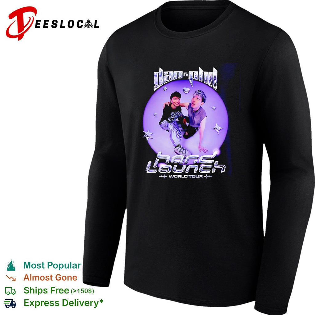 Dan and Phil The Hard Launch World Tour 2026 2027 shirt