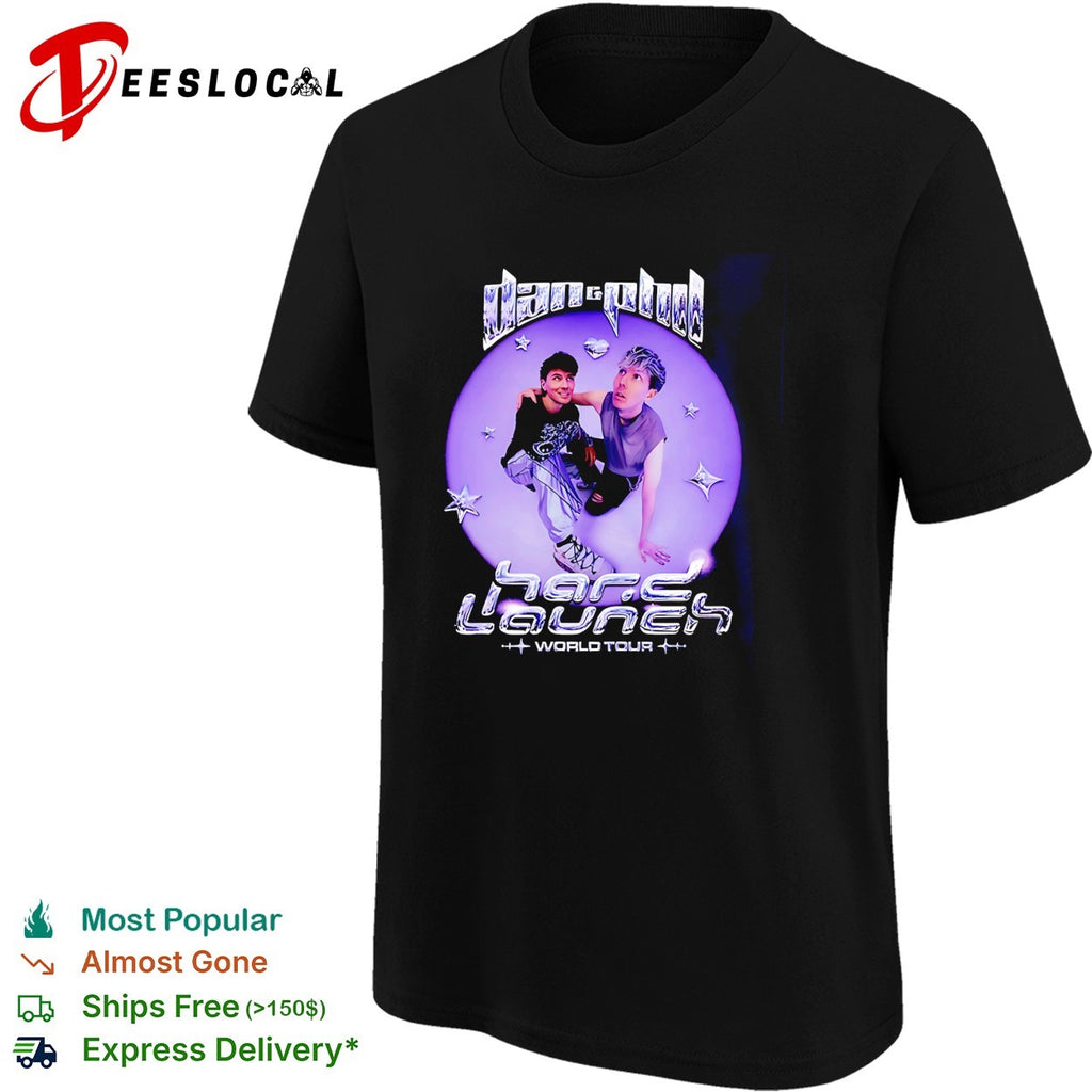Dan and Phil The Hard Launch World Tour 2026 2027 shirt