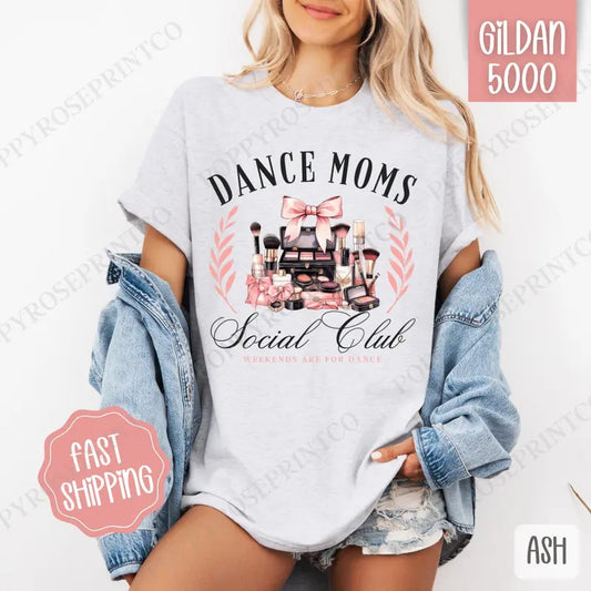 Dance Moms Social Club Shirt Gildan, Dance Recital Tee, Funny Women's Tshirt Plus Sizes