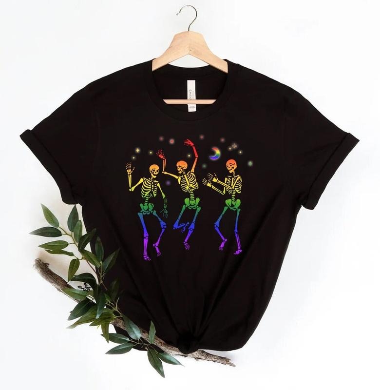 Dancing Skeleton Rainbow sweatShirt, skeleton sweatshirt, Dancing Skeletons, halloween shirt, LGBTQ Shirt, Trans Shirt, Pride Ally, Pride Month  T-shirt, sweater and Hoodie