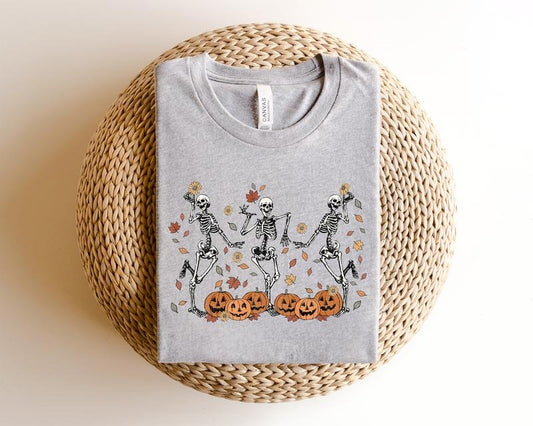 Dancing Skeleton Sweatshirt Pumpkin Sweater Pumpkin Skeleton Shirt Fall Sweatshirt Halloween Party Sweatshirt Spooky Season Sweatshirt  T-shirt, sweater and Hoodiestyle{n002}2