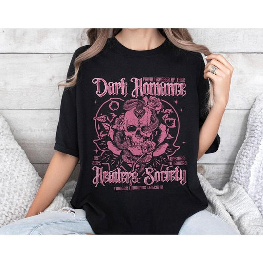 Dark Academia Shirt, Dark Romance Readers Society Shirt, Book Club Shirt, Bookish Shirt, Smut Reader Gift, Book Lover Gift, Bookish Gift