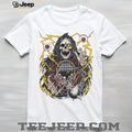 Dark Fantasy Grim Reaper Skeleton Dungeon Master Graphic T Shirt