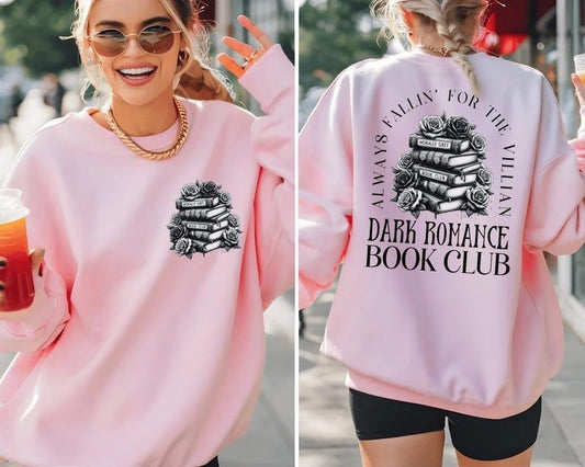 Dark Romance Book Club Hoodie, Book Era World Tour Tee, Dark Academia Shirt, Cool Book Club, Spooky Season Top, Vintage Rose, Reader Merch