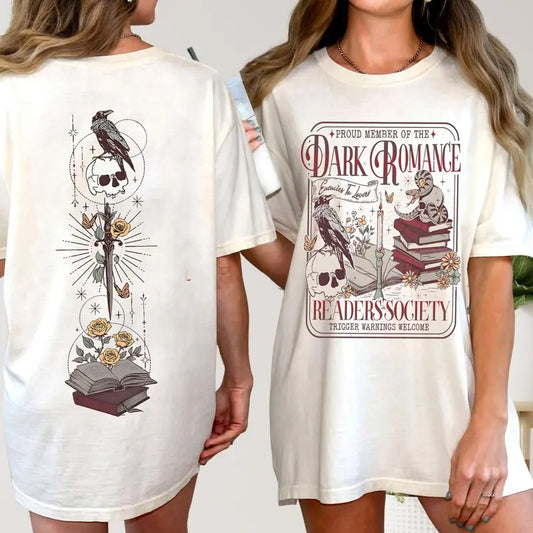 Dark Romance Book Club T-Shirt, Good Girls Read Dark Romance Sweatshirt, Dark Romance Social Club Hoodie, Smut Merch, Booktok Sweater