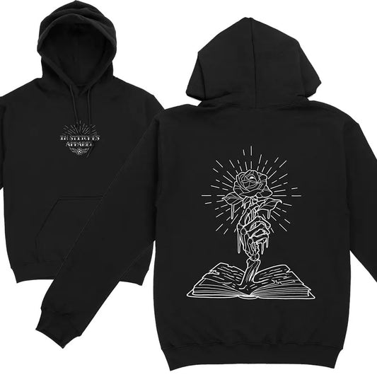 Dark Romance In Stitches - Premium Fleece Hoodie