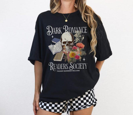 Dark Romance Shirt Dark Romance Readers Society Romance Book Shirt Gift For Smut Reader Gift For Book Lover Spicy Book Club Romantasy Merch