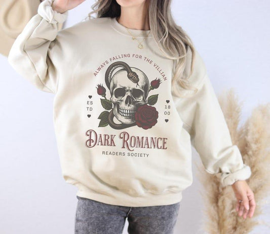 Dark Romance Shirt Dark Romance Readers Society Romance Book Sweatshirt Gift For Smut Reader Gift For Book Lover Spicy Book Club Romantasy