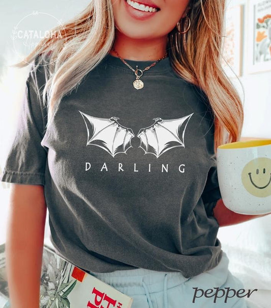 Darling t-shirt, A Court of Mist and Fury shirt, Sarah J Maas shirt Gift Rhysand, Acotar vintage shirt, darling