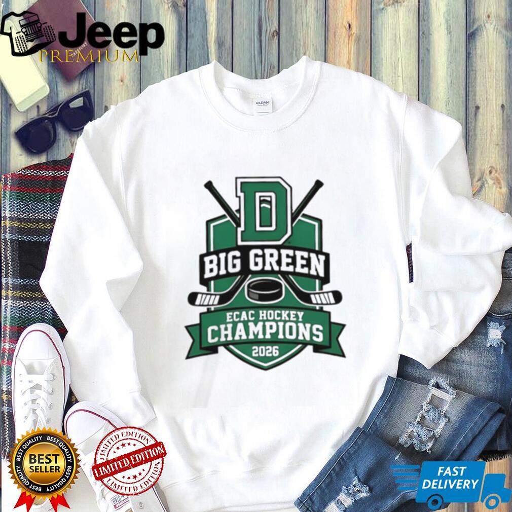 Dartmouth Big Green ECAC Hockey Champions 2026 White T Shirt