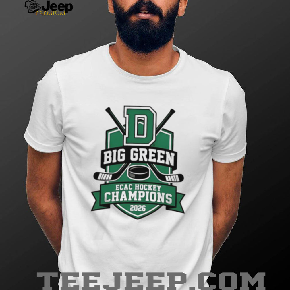 Dartmouth Big Green ECAC Hockey Champions 2026 White T Shirt