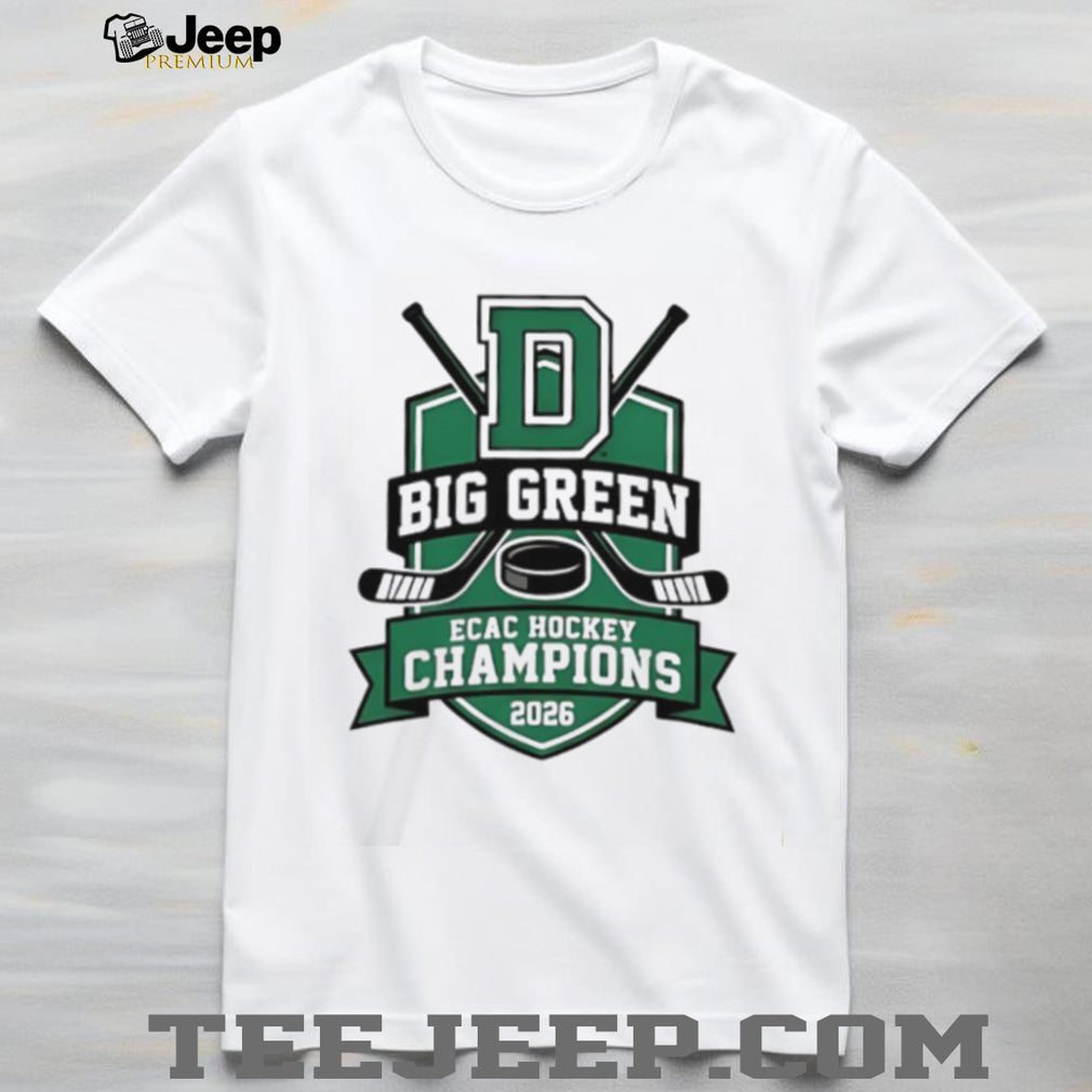Dartmouth Big Green ECAC Hockey Champions 2026 White T Shirt