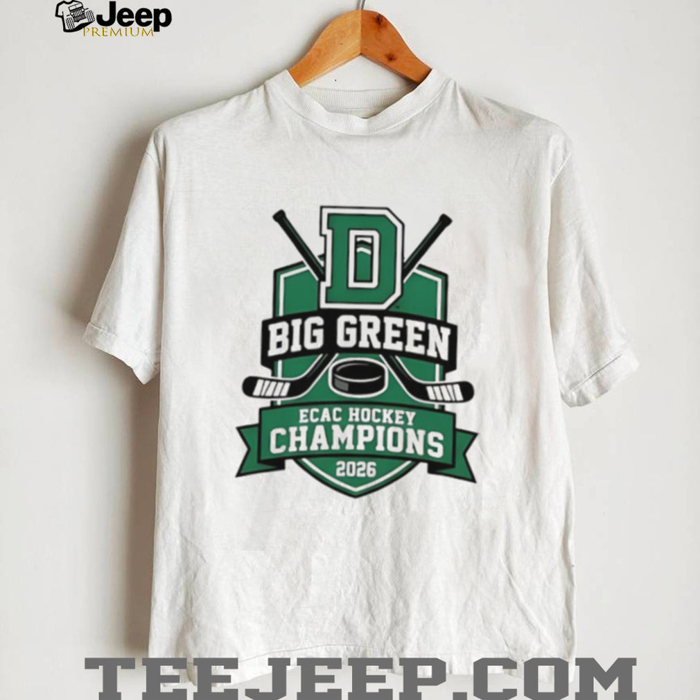 Dartmouth Big Green ECAC Hockey Champions 2026 White T Shirt