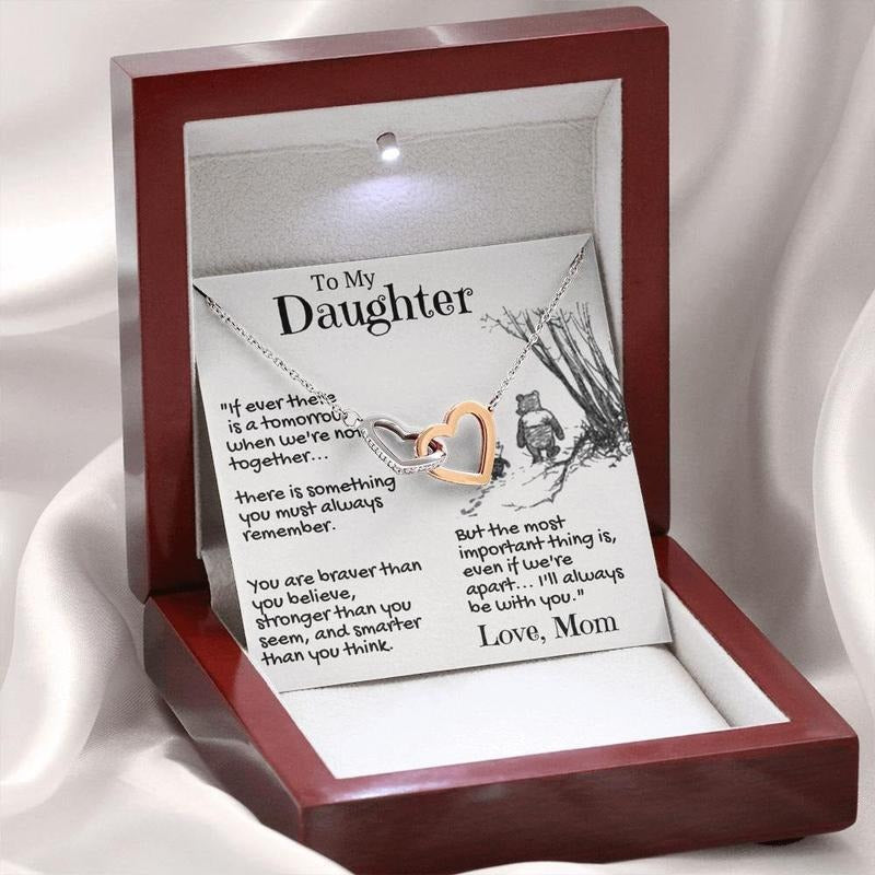 Daughter Christmas Gift From Mom, Meaningful Birthday Gift For Daughter, Unique Daughter Necklace From Mother Necklace With Message Card, Gift For Daughter, Necklace Gift, Necklace With Gift Box, Gifts For Birthday Christmas Xmas