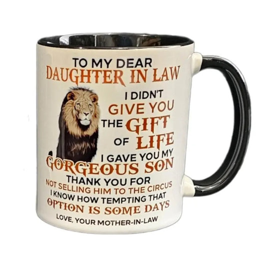 Daughter In Law Mug, Gift Future Daughter In Law Coffee Mug, Daughter In Law Gift, Awesome Daughter In, Daughter In Law Cup, 11 15oz Ceramic Cup