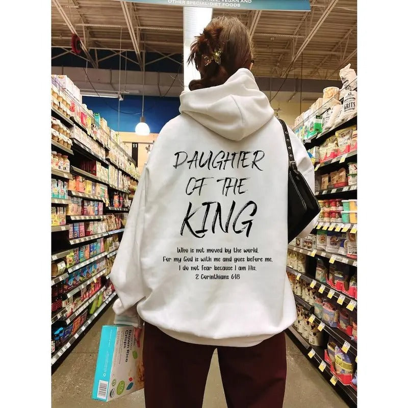 Daughter Of The King Apparel, 2 Corinthians 6:18 Hoodie, Women's Aesthetic Bible Verse Sweater, Christian Clothing, Religious  T-shirt, sweater and Hoodie