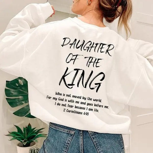 Daughter of the King Outfit, 2 Corinthians Hoodie, Women's Aesthetic Bible Verse Sweater, Christian Clothing, Religious T-Shirts, Sweaters and Hoodies, Gifts for Girls