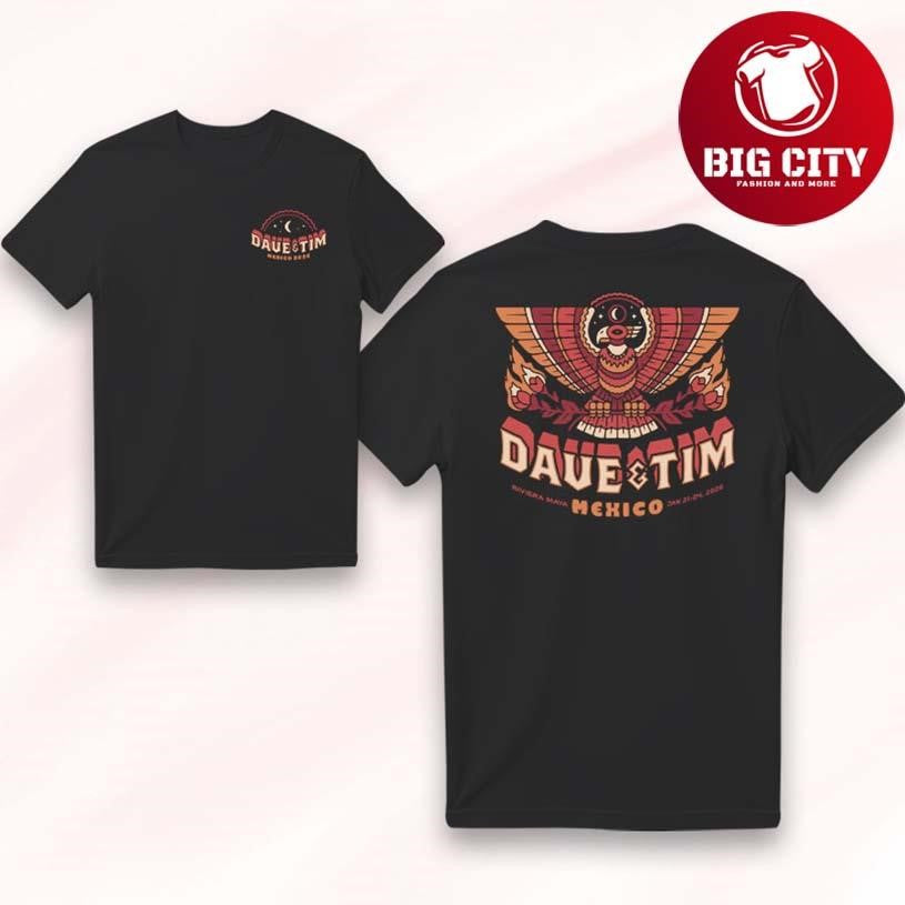 Dave And Tim Riviera Maya Mexico 2026 Eagle Two Sided Shirt