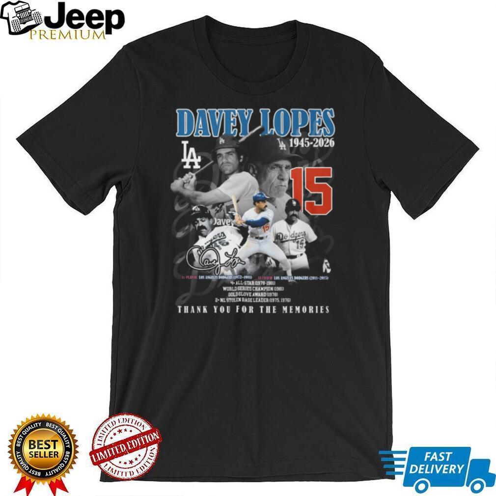 Davey Lopes Dodgers Legend Career Stats & Highlights Fan T Shirt