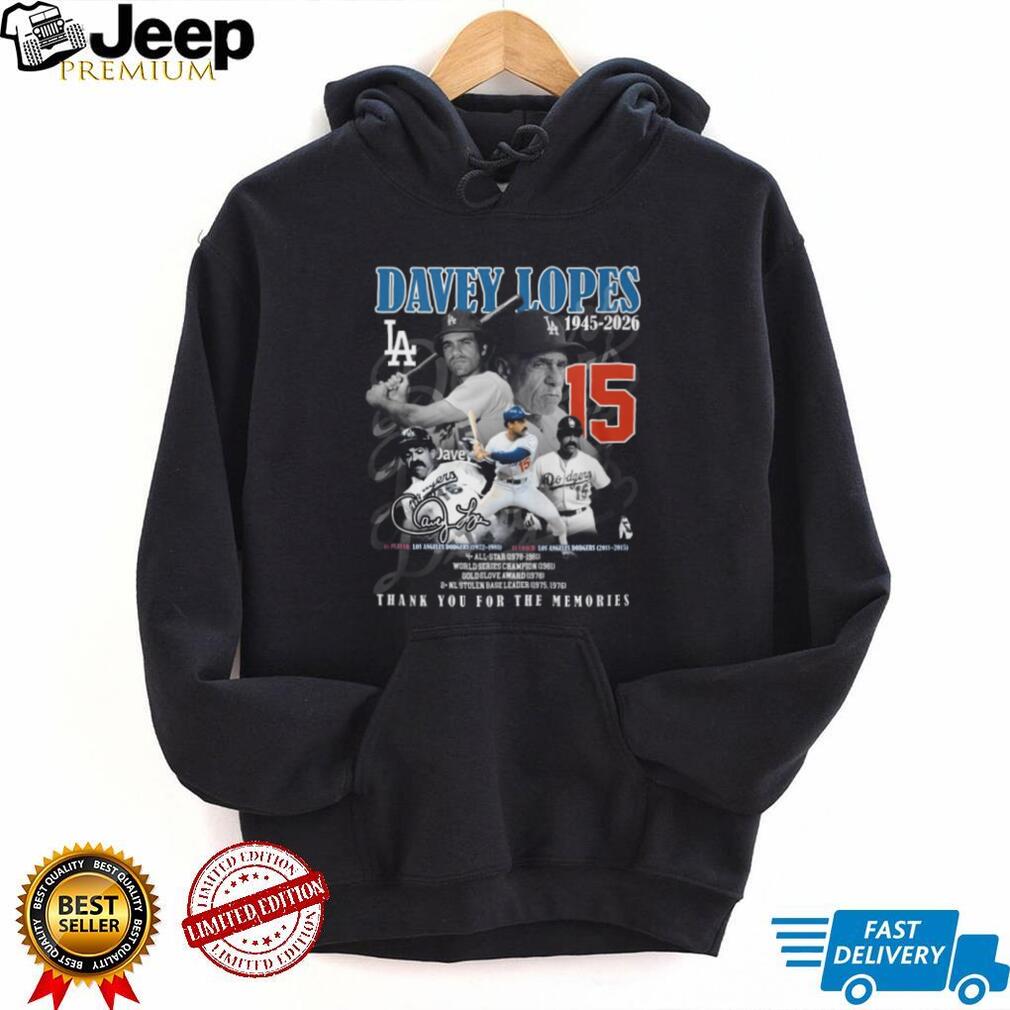 Davey Lopes Dodgers Legend Career Stats & Highlights Fan T Shirt