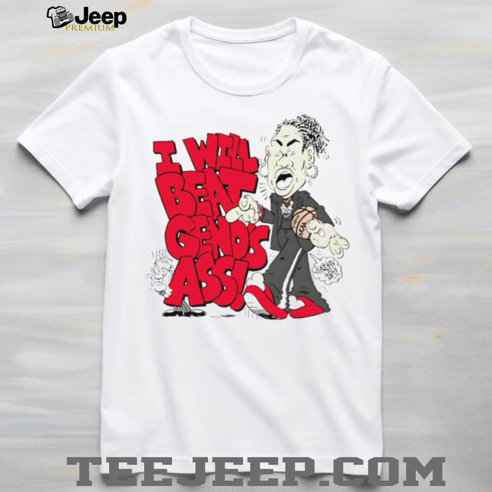 Dawn Staley “I Will Beat Geno’s Ass” Funny Basketball Cartoon T Shirt