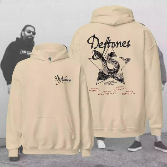 Ddeftones 2025 2 Sided Shirt, Metal Fans Apparel, Band Merchandise, Unisex Sweater Pullover Tee