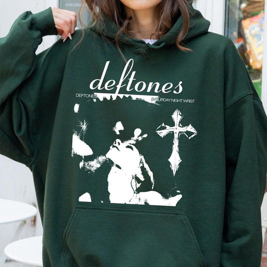 Ddeftones Vintage Graphic Tee, Nu Metal, Rock Band Merch, Rock Tour Outfit, Unisex Sweater Pullover Tee