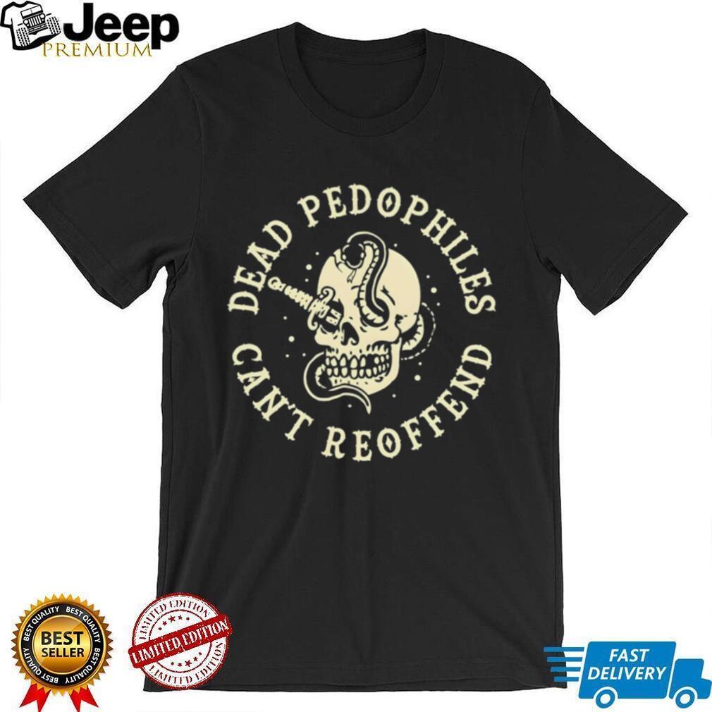Dead Pedophiles Can’t Reoffend Skull and Snake Graphic T Shirt