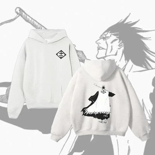 [Deals For You Days] Kenpachi Zaraki Caption 11 Tee | Kenpachi Bleach Cotton Tee | Bleach Streetwear Unisex Tee