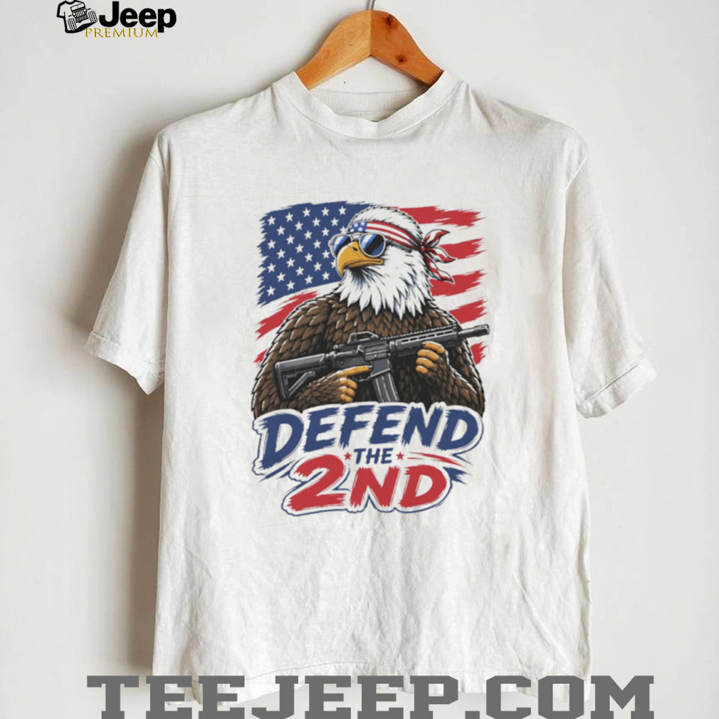Defend The 2nd Amendment Patriotic Bald Eagle AR 15 T Shirt