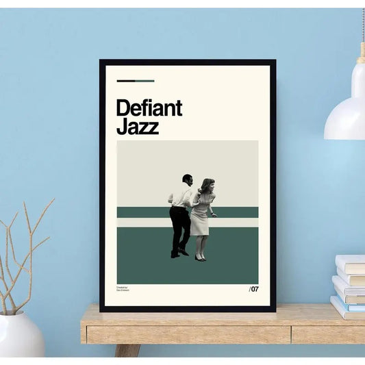 Defiant Jazz - Severance Poster, Severance Tv Series Poster, Midcentury Art, Retro Poster, Minimalist Art, Vintage Poster, Home Decor
