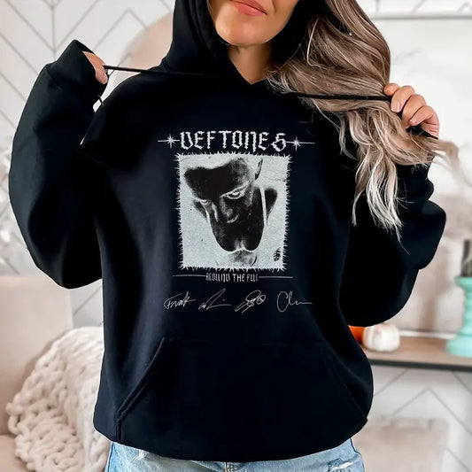 Deft0ne Signature Hoodie , Vintage Streetwear Hoodie, Rock Concert Outfit, Rock Band Apprel, Unisex Long Sleeve Pullover Hoodie Shirt