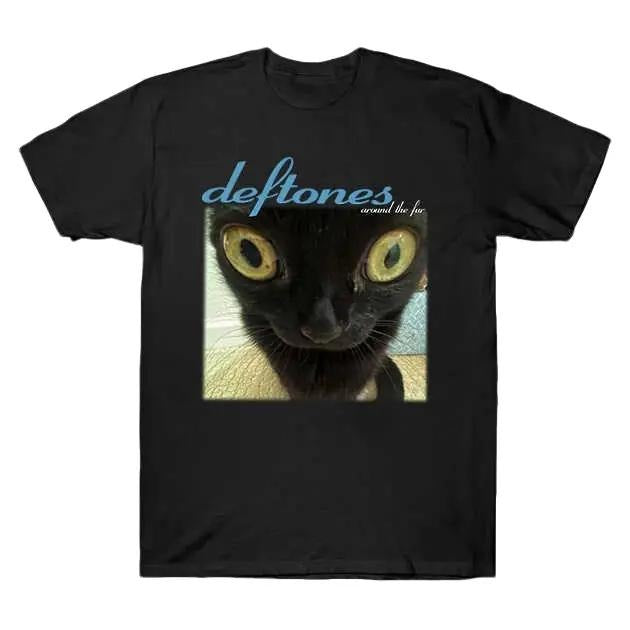 Deft0nes Around The Fur Cat Band T-Shirt