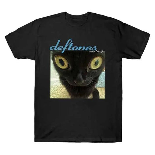 Deft0nes Around The Fur Cat Band T-Shirt