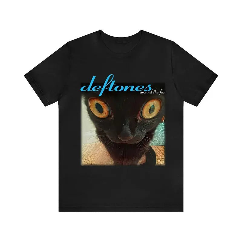 Deftones Around The Fur Cat T-Shirt, Gift For Fan T-Shirt, Unisex Cotton For Men Women Casual Crewneck