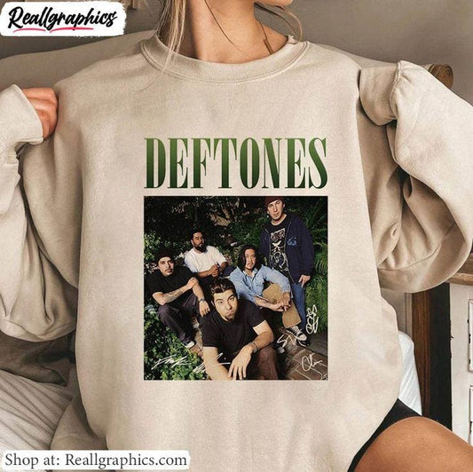 Deftones Around The Fur Sweatshirt, Rock Metal Retro Short Sleeve Sweatshirt