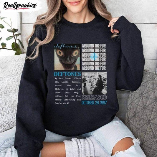 Deftones Rock Tour Sweatshirt, 90s Music Band Fan Apparel