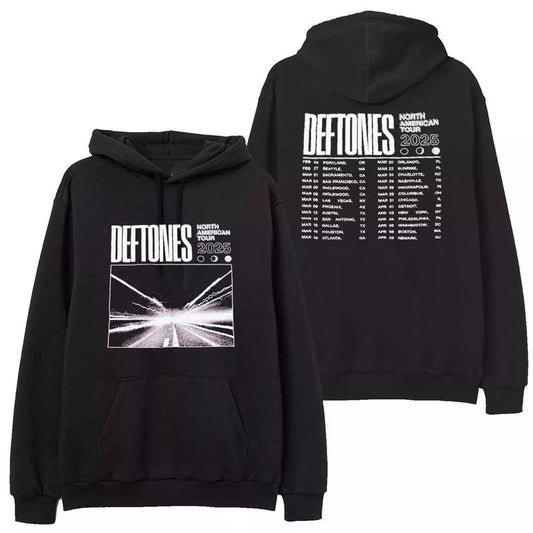 Deftoones 2025 Tour 2 Sided T Shirt, Nu Metal Band Concert Outfit, Rock Fan Apparel, Unisex Sweater Pullover Tee