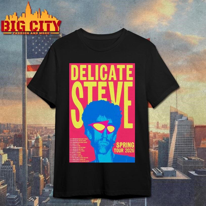 Delicate Steve Announces Spring Tour 2026 Poster Shirt