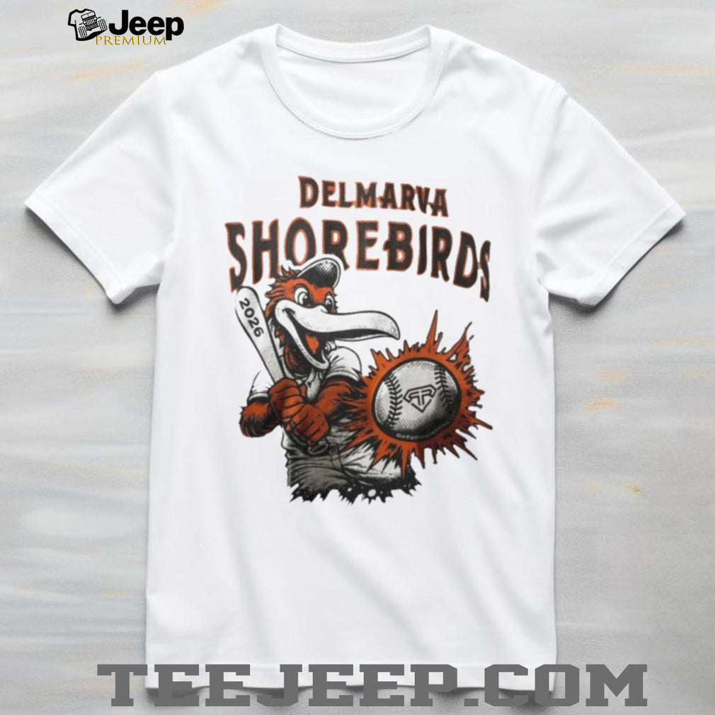 Delmarva Shorebirds 2026 Baseball Mascot Graphic T Shirt