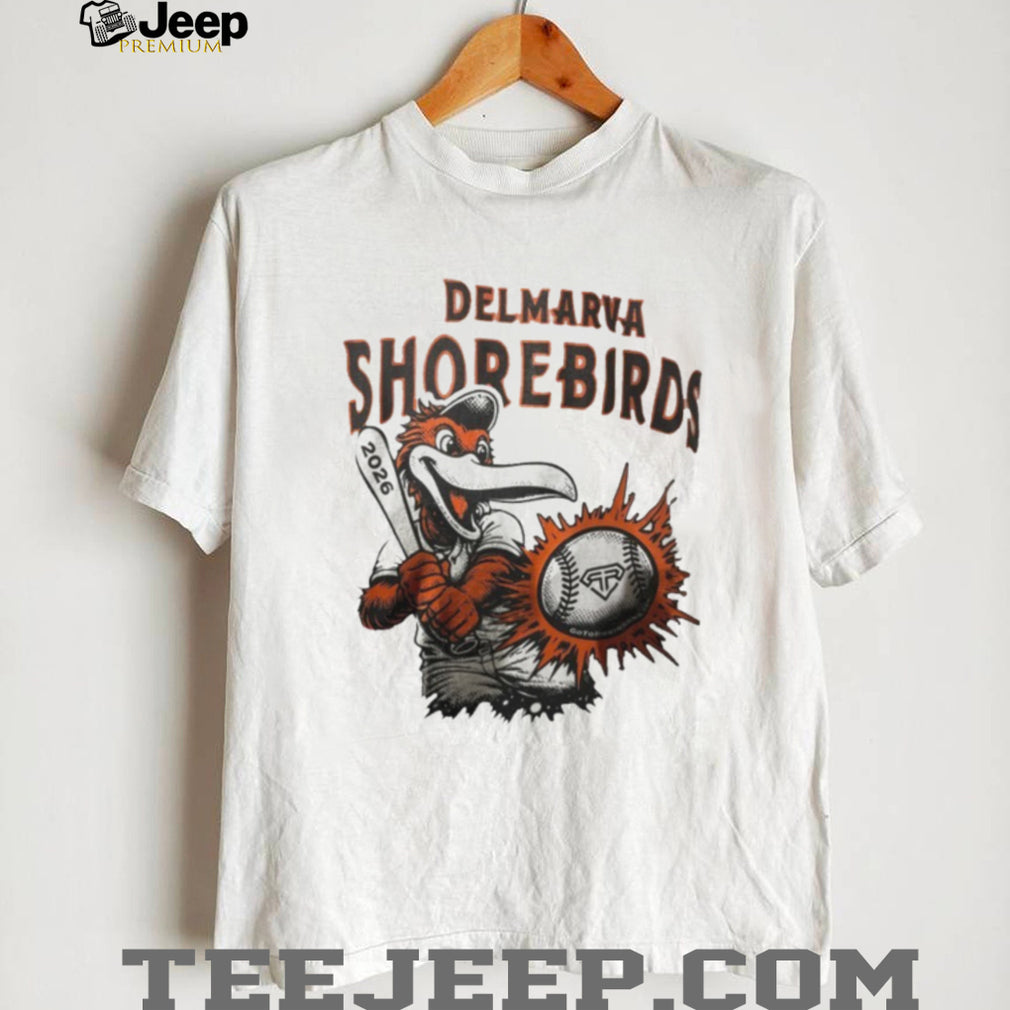 Delmarva Shorebirds 2026 Baseball Mascot Graphic T Shirt