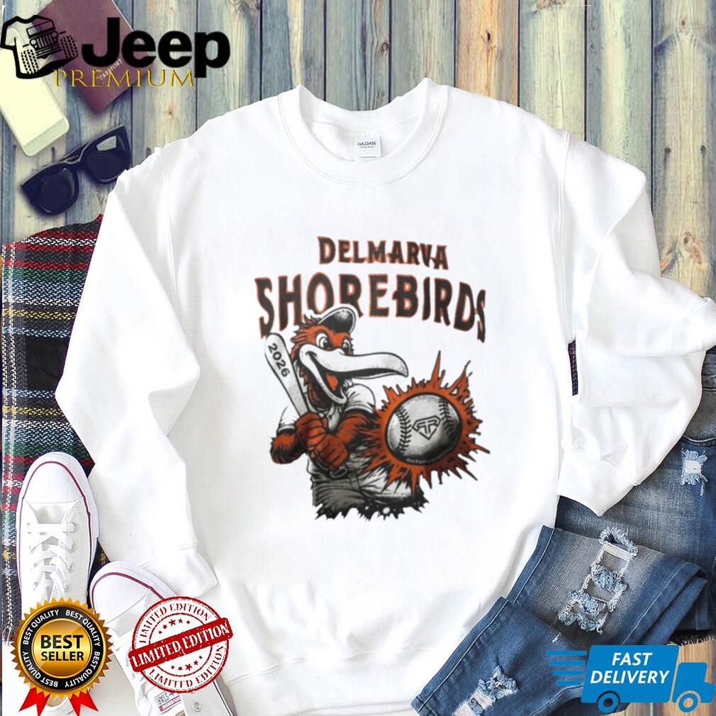 Delmarva Shorebirds 2026 Baseball Mascot Graphic T Shirt