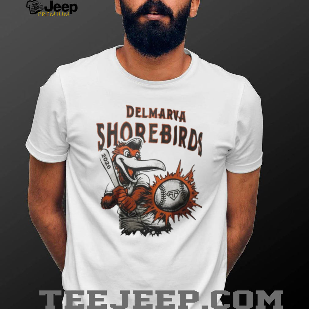 Delmarva Shorebirds 2026 Baseball Mascot Graphic T Shirt