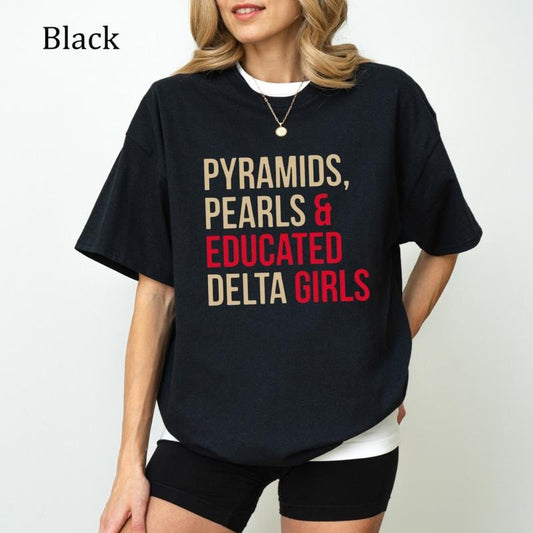 Delta Sigma Theta T-Shirt, DST 1913 Sorority Shirt, Greek Life Apparel for Women, Ultra Soft Cotton Tee, Everyday Casual Wear