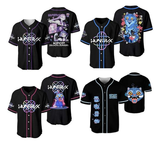 Demon Hunter Tiger Baseball Jersey, Derpy the Tiger And Bird Demon Hunter Tiger Jersey, Hunters Tiger fan XK